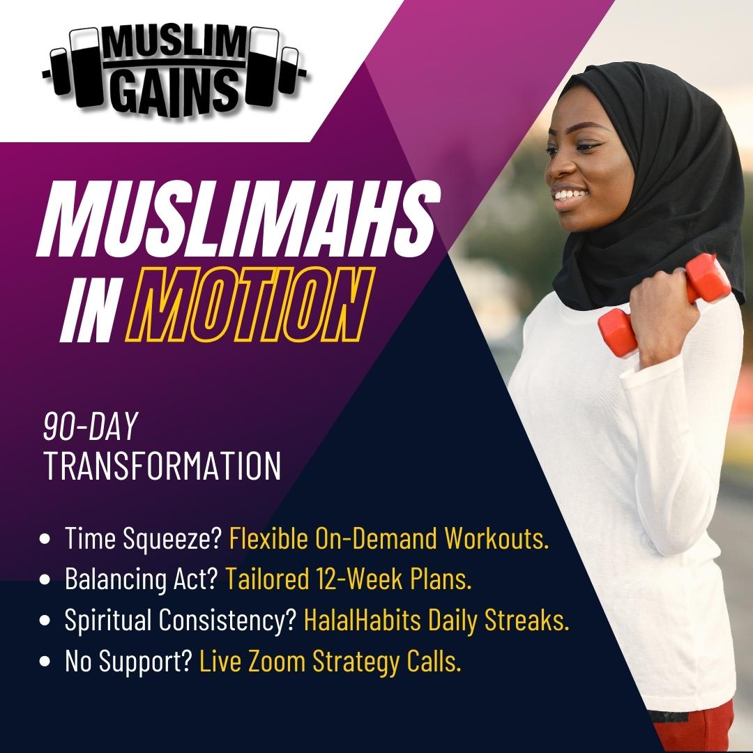 MuslimGains Muslimahs In Motion 90-Day Transformation Program (Discounted)